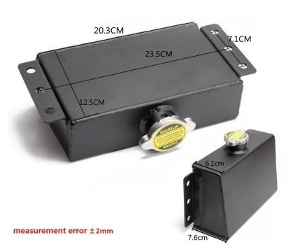 картинка Бак расширительный, универсальный, черный магазин  StreetTuning 