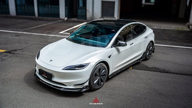 картинка Канарды на передний бампер для Tesla Model3 магазин  StreetTuning 