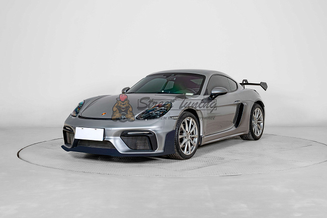 картинка Передний бампер GT4 RS, упрощённая версия, в сборе без ДХО для Porsche 718 Boxster (982) и Cayman (982C) 2017+ магазин  StreetTuning 