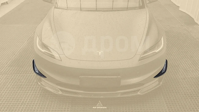 картинка Канарды на передний бампер для Tesla Model3 магазин  StreetTuning 