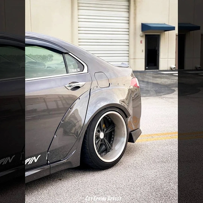 картинка Комплект расширений крыльев + пороги (накладки) RV V1 для Acura TSX II магазин  StreetTuning 