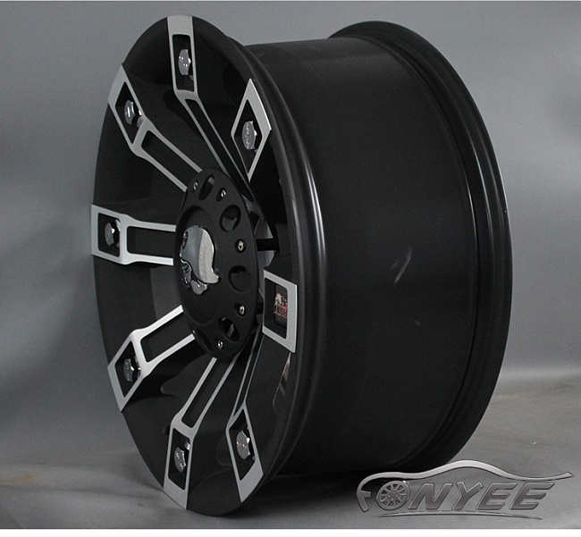 картинка Новые диски Metal Mulisha Series 13 R19 5X127-5X130 ET28 J8,5 черный мат + серебро магазин  StreetTuning 